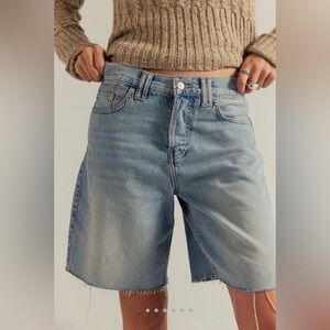 We The Free Montana Shorts - Cowgirl Blues Raw Hem